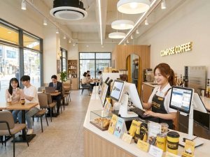 컴포즈커피 매장 전경