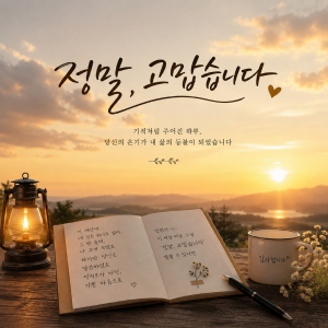‘정말, 고맙습니다’ 앨범 표지