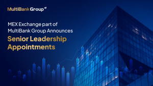 멀티뱅크 그룹(MultiBank Group)의 일원인 MEX 익스체인지(MEX Exchange)가 데이비드 오그(David Ogg)를 부회장으로, 브라이언 안드레이코(Brian Andreyko)를 최고경영자로 임명하는 고위 경영진 인사를 발표했다