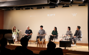 지난 3일 서울 주한독일문화원에서 열린 ‘KIFT 2026’ 패널 세션에서 리빌더AI, MCM, CLO Virtual Fashion 등 패션·기술 분야 관계자들이 AI가 패션 디자인과 제품 개발 방식에 가져올 변화에 대해 논의하고 있다