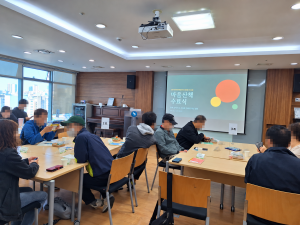 마음산책 수료식에 참석한 자활참여 근로자