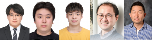 왼쪽부터 국민대 산림환경시스템학과 이민기 박사, 우준혁 박사과정생, 김태림 학부생, 이창배 교수, 미국 Cedars-Sinai Medical Center 유성룡 교수