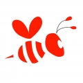 빨간꿀벌 Logo